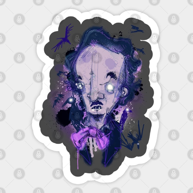 Edgar Sticker by LVBart